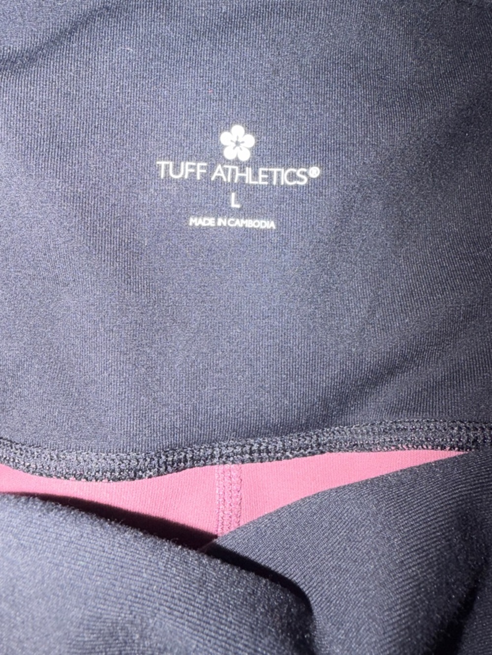 Tuff Athletics High-Waist Mauve Active Leggings with Side Pockets - Picture 6 of 6